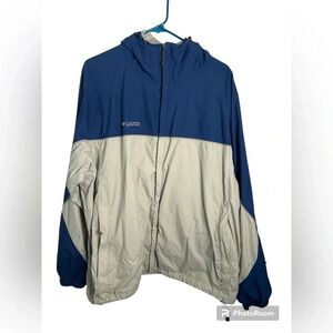Lightweight Columbia Jacket XL in Blue and Tan (like new)